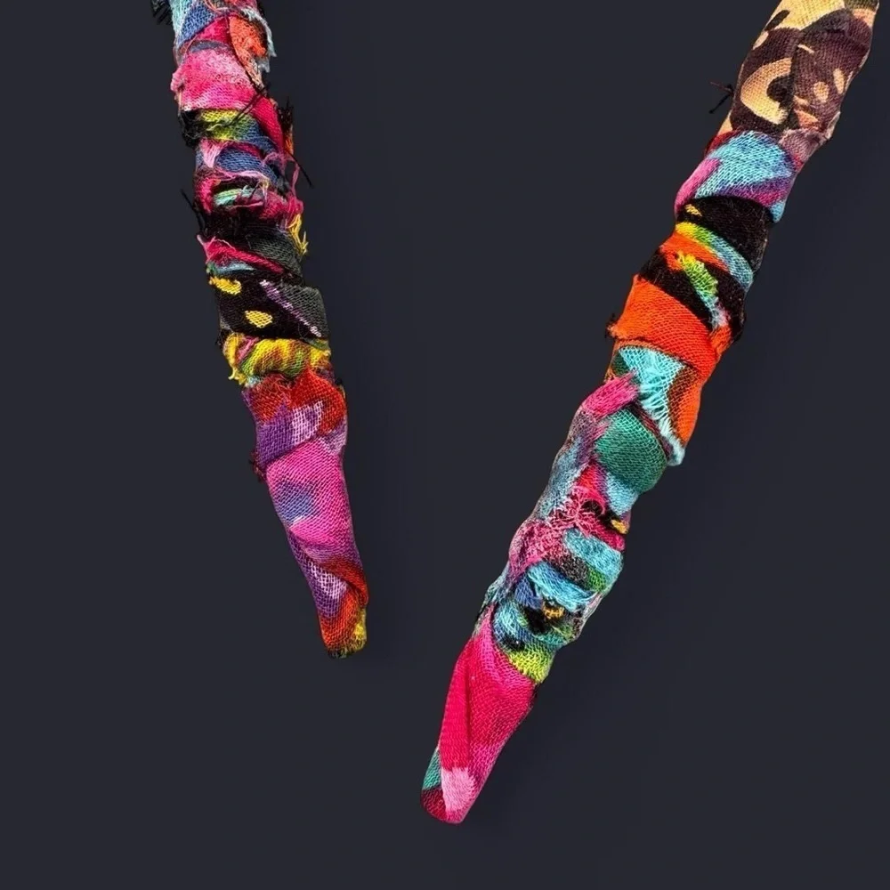 Handmade Fabric Wrapped Hair Chopsticks